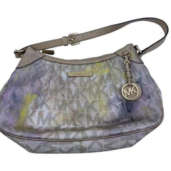michael kors customized tan tote - Picture 1 of 8